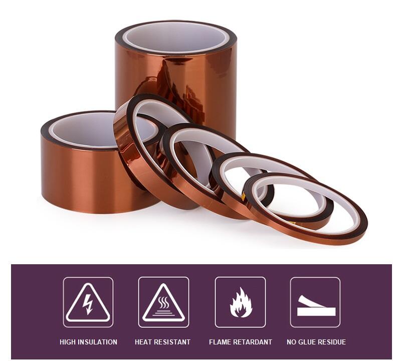 product heat resistant high temperature kaptone polyimide self adhesive tape heat resistant insulation kaptone film no adhesive-3