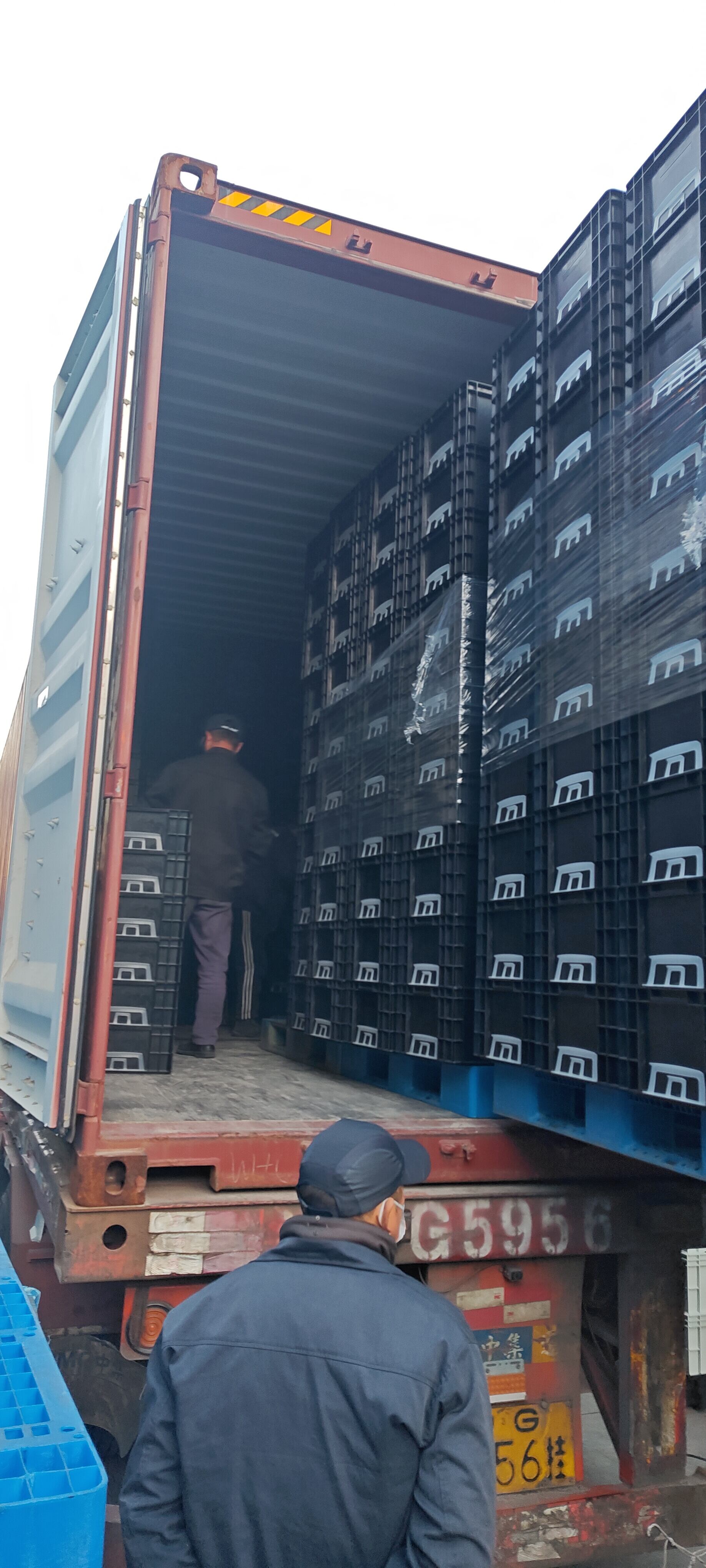 product factory black pcb packing storage component container plastic circulation bin conductive tray antistatic bin box-10
