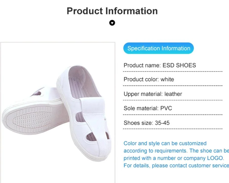 esd shoes industry use canvas pu sole cleanroom dust free antistatic safe shoes-6