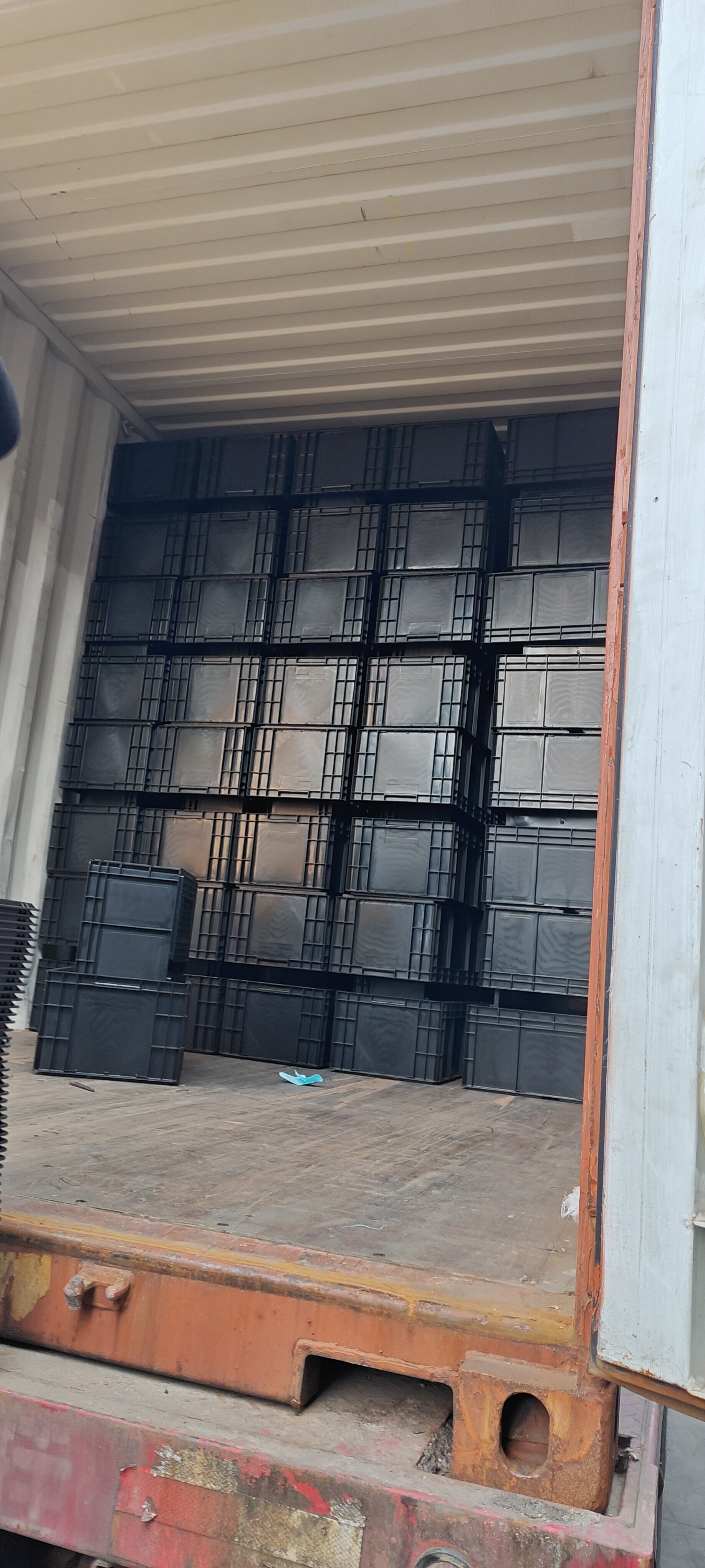 product factory black pcb packing storage component container plastic circulation bin conductive tray antistatic bin box-11