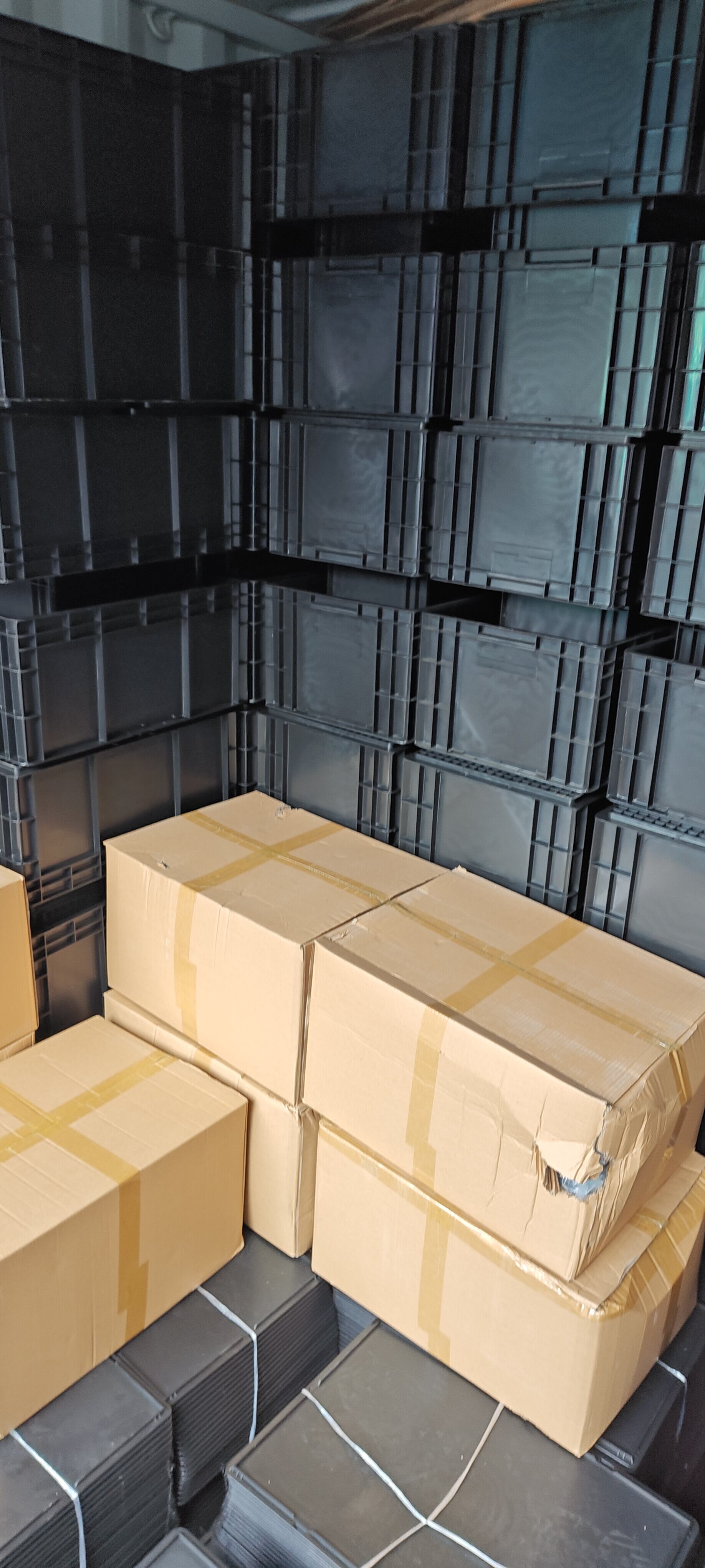 product factory black pcb packing storage component container plastic circulation bin conductive tray antistatic bin box-9