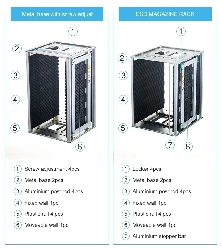 product adjustable anti static pcb magazine rack esd pcb magazines-6