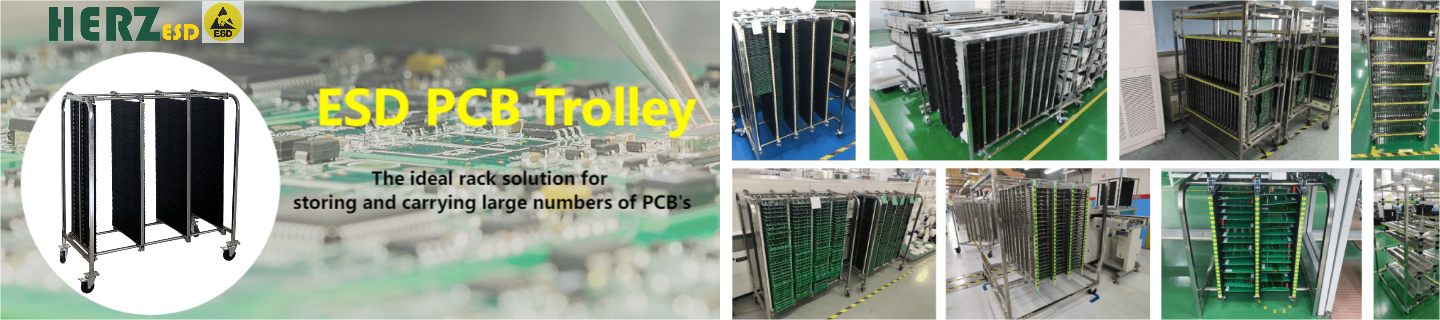 SMT Reel Storage Cart ESD SMT PCB Storage Trolley ESD Magazine Rack for PCB Slot PCB Board details