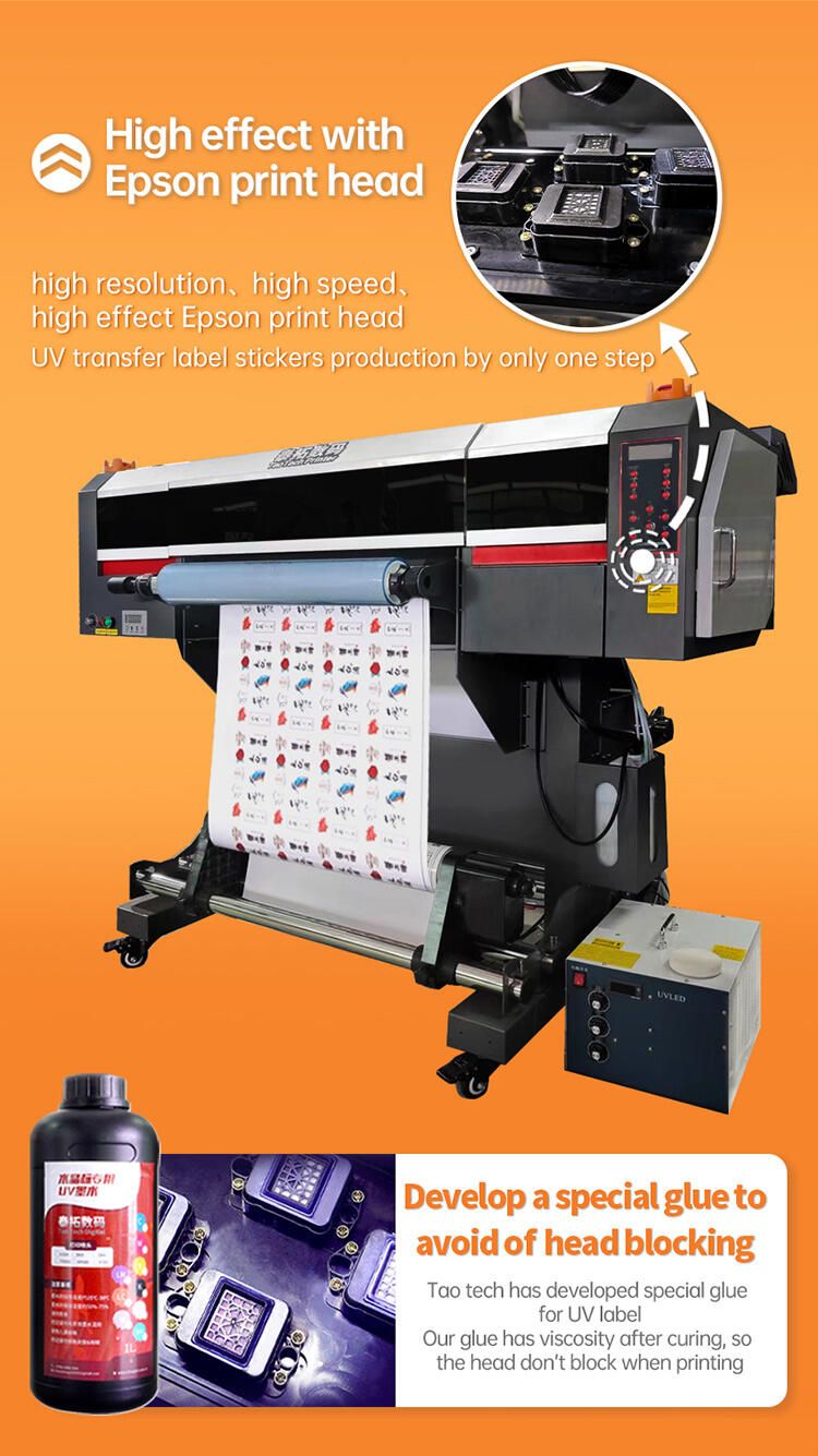 product 60cm 24inch uv printer dtf equipped with four epson printing heads used for various packaging labels uvdtf stickers-1