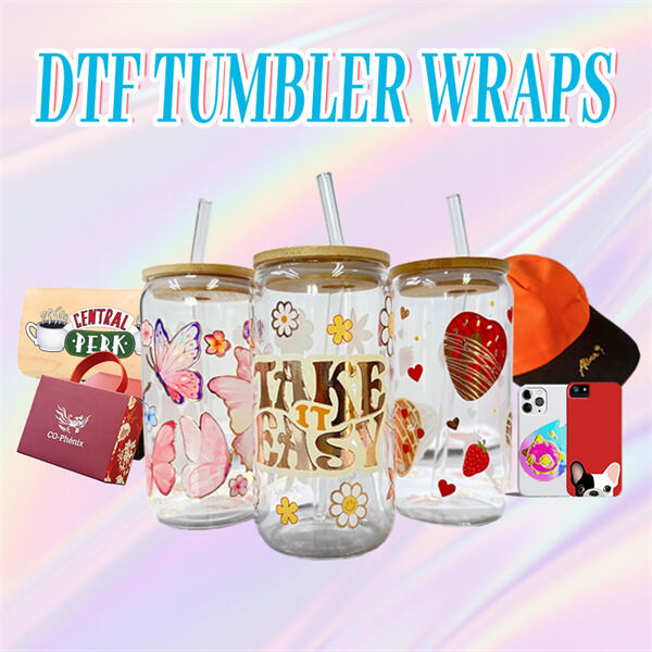 Boost Your Sales with Eye-Catching DTF Tumbler Wrap Designs