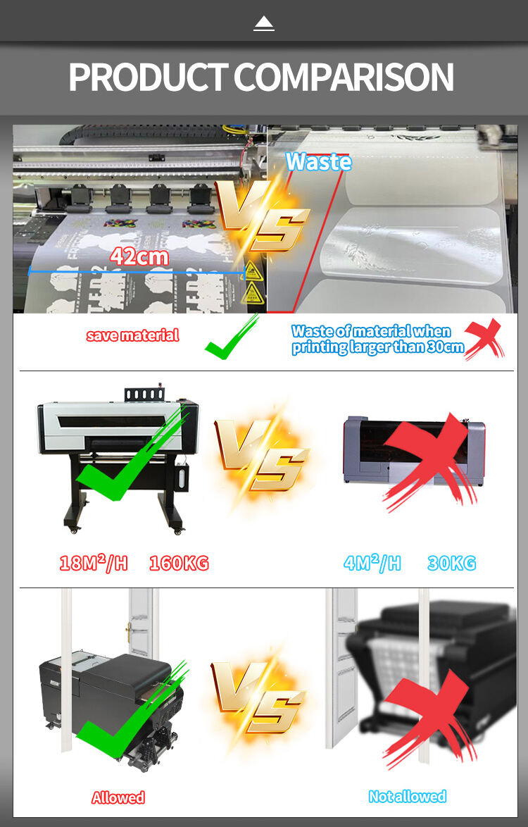A2 Dtf Printer Printing Machine Digital T-shirt Printing Machine Printer for Clothes A2 40cm I3200 Head DTF Printer factory