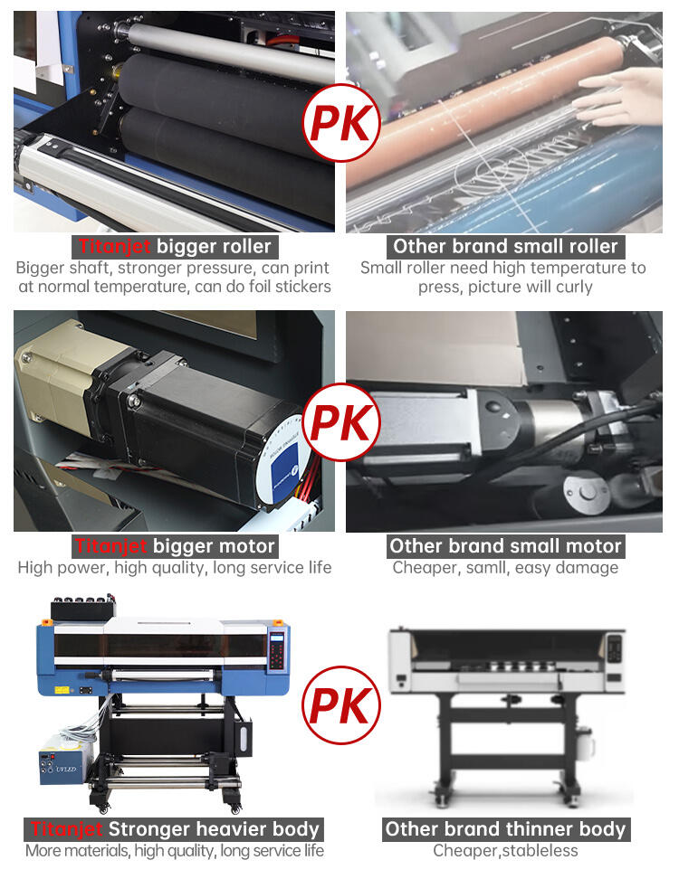 High Speed A1 60cm DTF Printing Machine Cmykw DTF Uv Roll to Roll Textile T-shirt Printer With 3D Embroidery Effect supplier