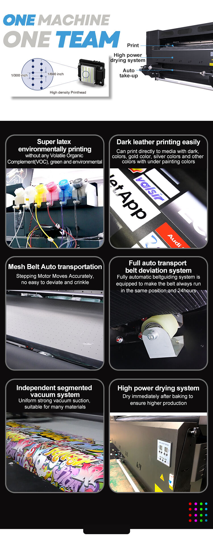 2200mm Wide Format Multi Color Automatic Flat Bed Hybrid Printer Digital Carpet Leather Printing Machine factory