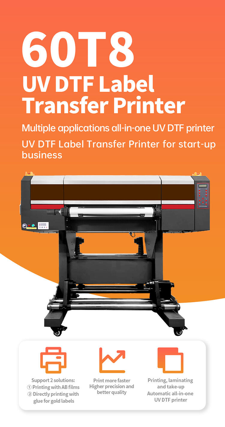 product 60cm 24inch uv printer dtf equipped with four epson printing heads used for various packaging labels uvdtf stickers-0