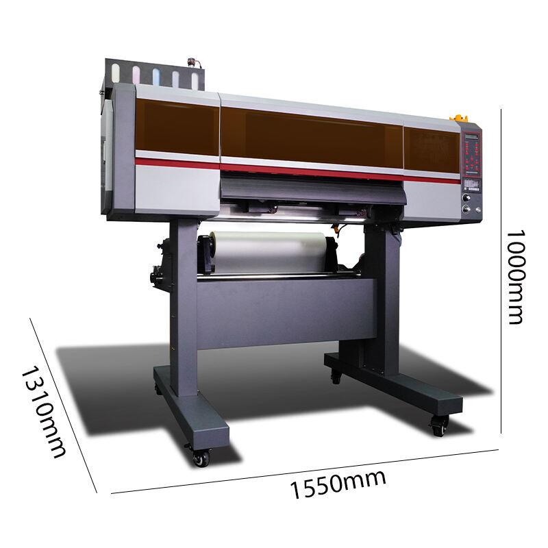 2025 Titanjet DTF Printer 60cm 24inch HYBRID Tech Do FOIL+FLOCKING on T-shirt with Powder Auto- Cycle Shaker Built-in Purifier factory