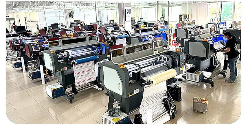 2025 New UV DTF Printer 24 Inch with Foil Golden Stickers Color Labels with Epson Heads I3200 Highest Speed 10㎡/h factory