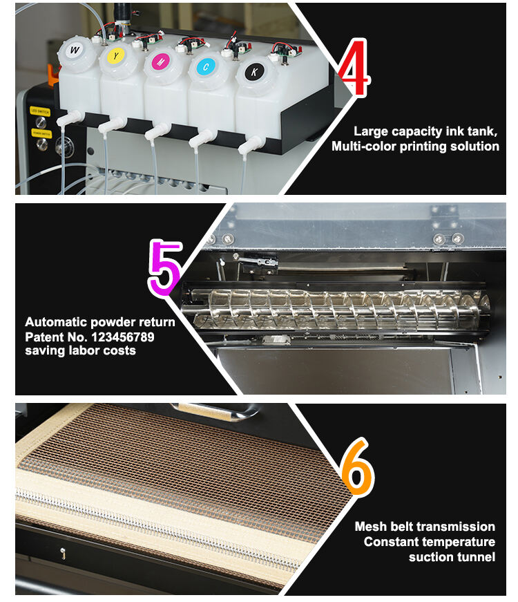 A2 Dtf Printer Printing Machine Digital T-shirt Printing Machine Printer for Clothes A2 40cm I3200 Head DTF Printer supplier