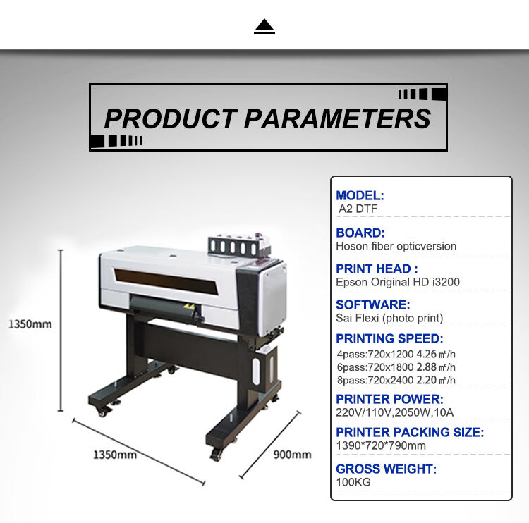 A2 Dtf Printer Printing Machine Digital T-shirt Printing Machine Printer for Clothes A2 40cm I3200 Head DTF Printer factory