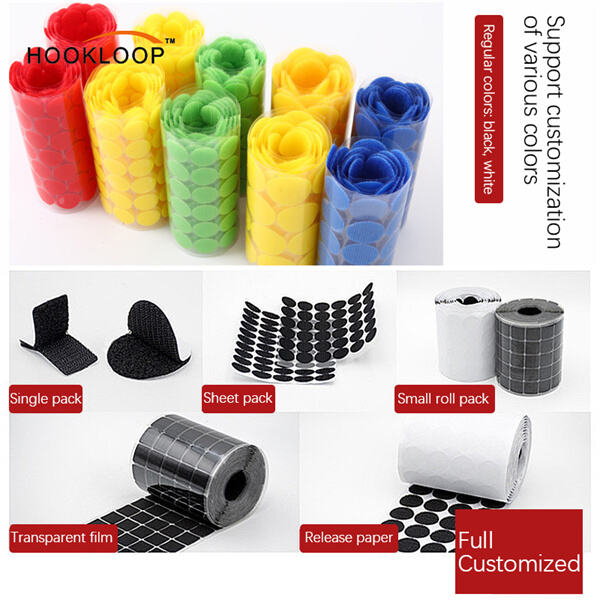 -High Quality Materials Used in Our Self Adhesive Hook and Loop Dots