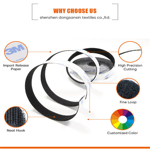 Customizable hook and loop tape options for bulk orders