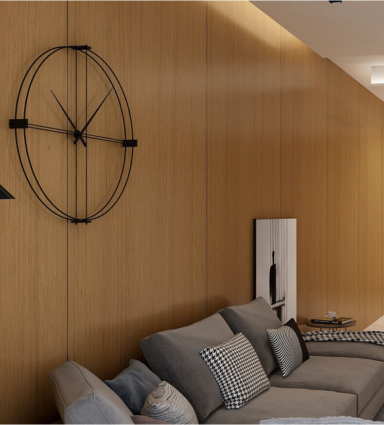 Vunir Custom-Size Natural Recon Wood Veneer MDF Sheet for Hotel Door Skin Surface Engineered Wood Veneer details