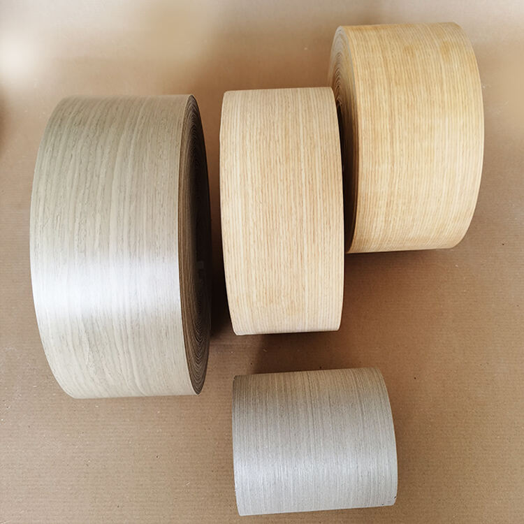 Vunir Iron-On Wood Veneer Edge Banding Preglued Flexible Plywood Tape with Hot Melt Adhesive for Hotels details