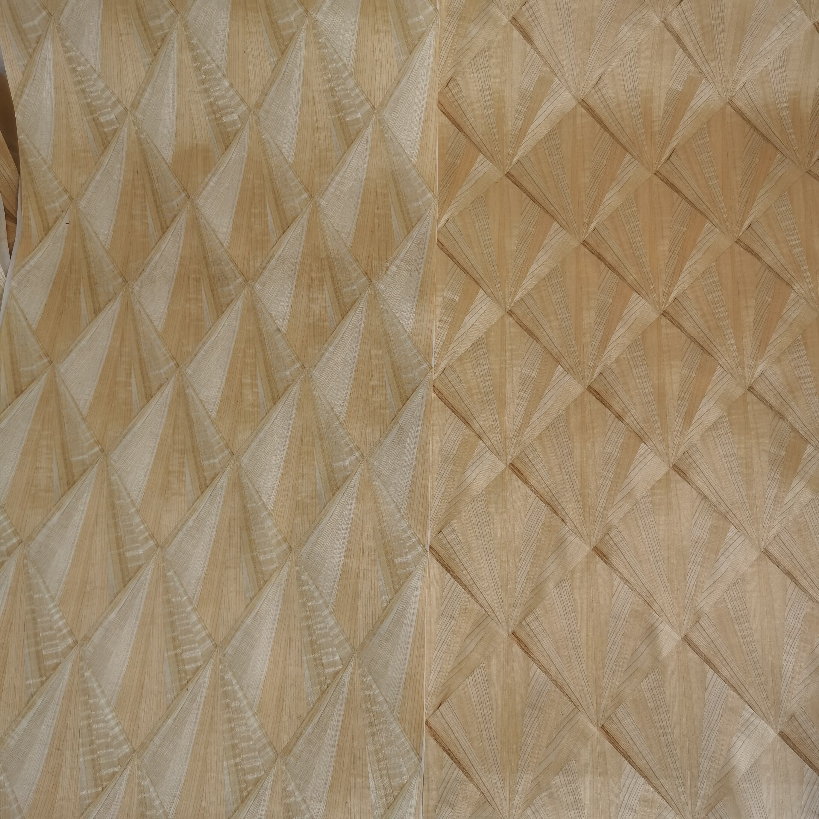Delicately Handcrafted Splicing Wood Veneer Design for Hotels Factory Price manufacture
