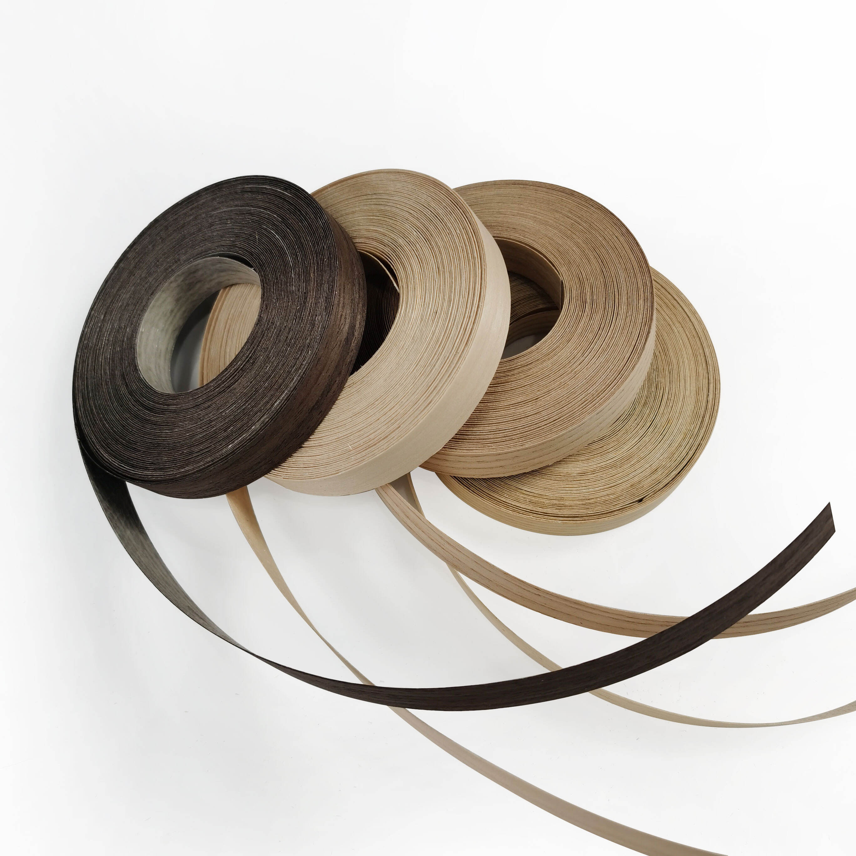 Vunir Iron-On Wood Veneer Edge Banding Preglued Flexible Plywood Tape with Hot Melt Adhesive for Hotels supplier