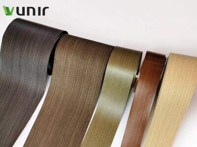 The superior finish of wood veneer edge banding compared to PVC