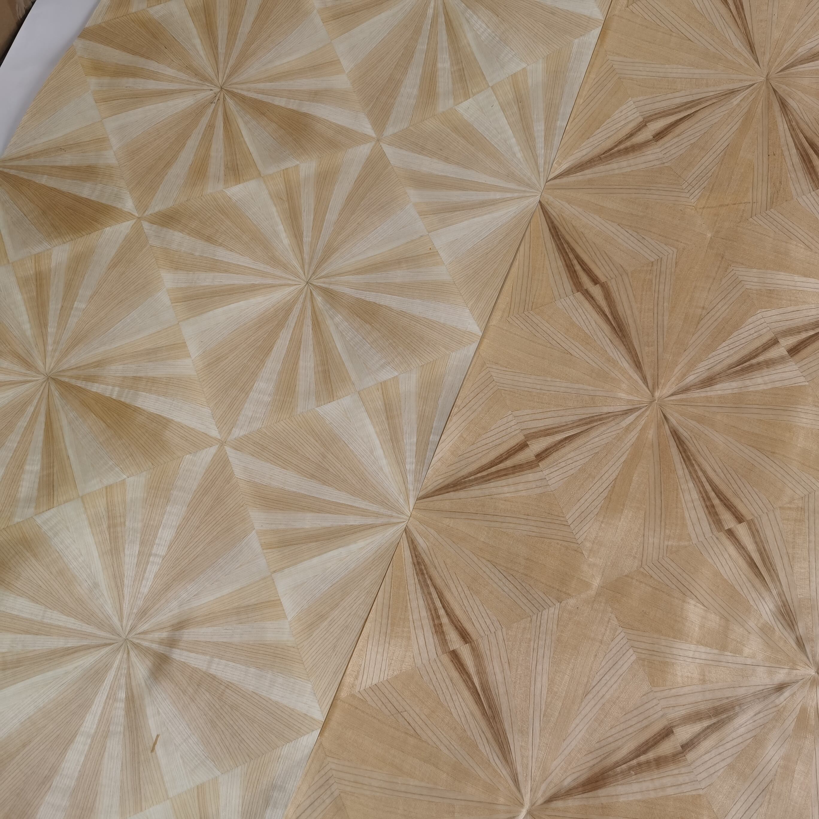 Delicately Handcrafted Splicing Wood Veneer Design for Hotels Factory Price factory