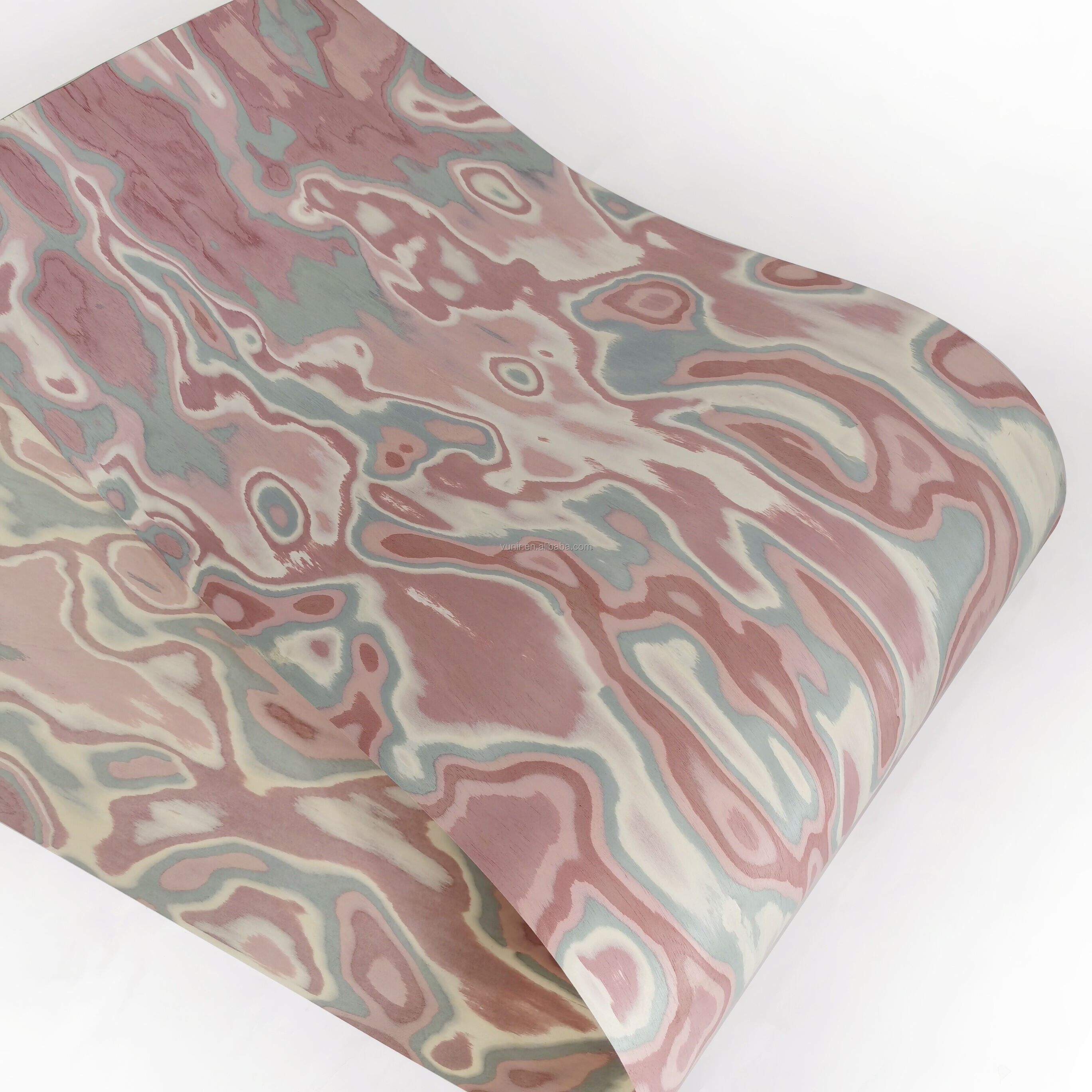 Vunir European Design Style Popular Colorful Rainbow Engineered Wood Veneer for Home & Hotel Furniture Decoration supplier
