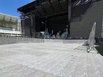 Heavy Load Bearing Stadium Concert Flooring to Protect Turf Fields