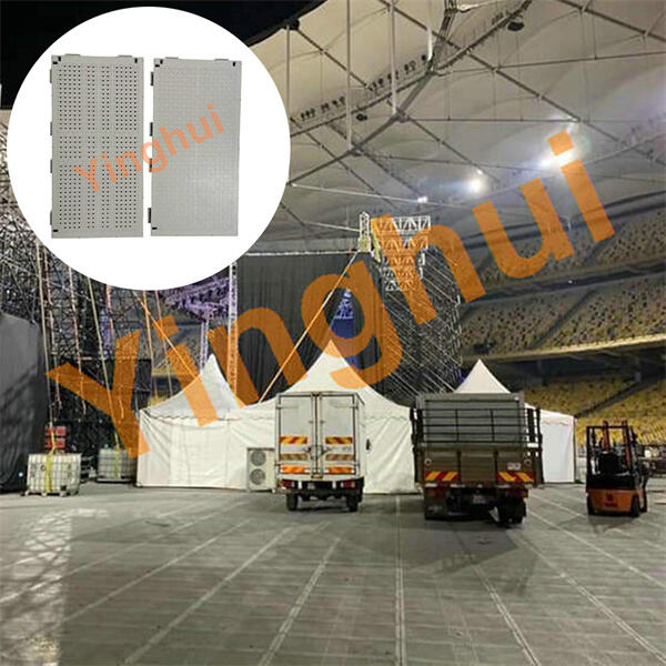 High-quality portable event flooring for weddings, festivals, and trade shows