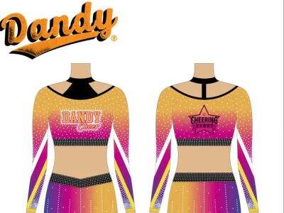 Sparkling Cheerleading Uniform: Combining Rhinestones with Embroidery