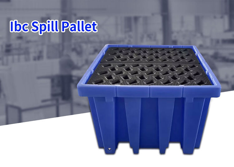 ນ້ຳມັນເຄມີ IBC Polyethylene Spill Containment Pallet Secondary Containment Pallet ສໍາລັບລາຍລະອຽດຂອງ Drums