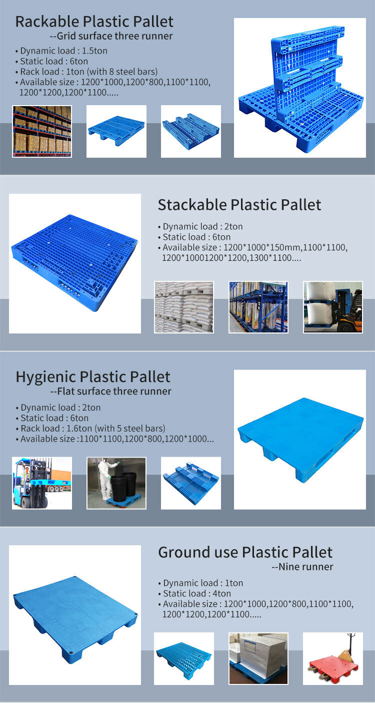 1300x1300mm Heavy Duty Industrial Stackable Plastic Pallet supplier