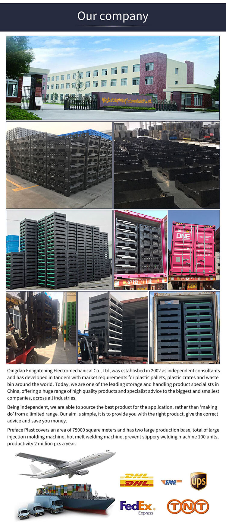 heavy duty large hdpe industrial logistic transportation warehouse storage foldable collapsed plastic pallet with wheels details