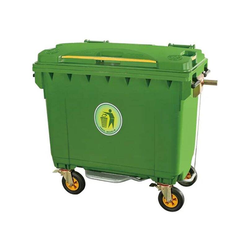 4 wheels container