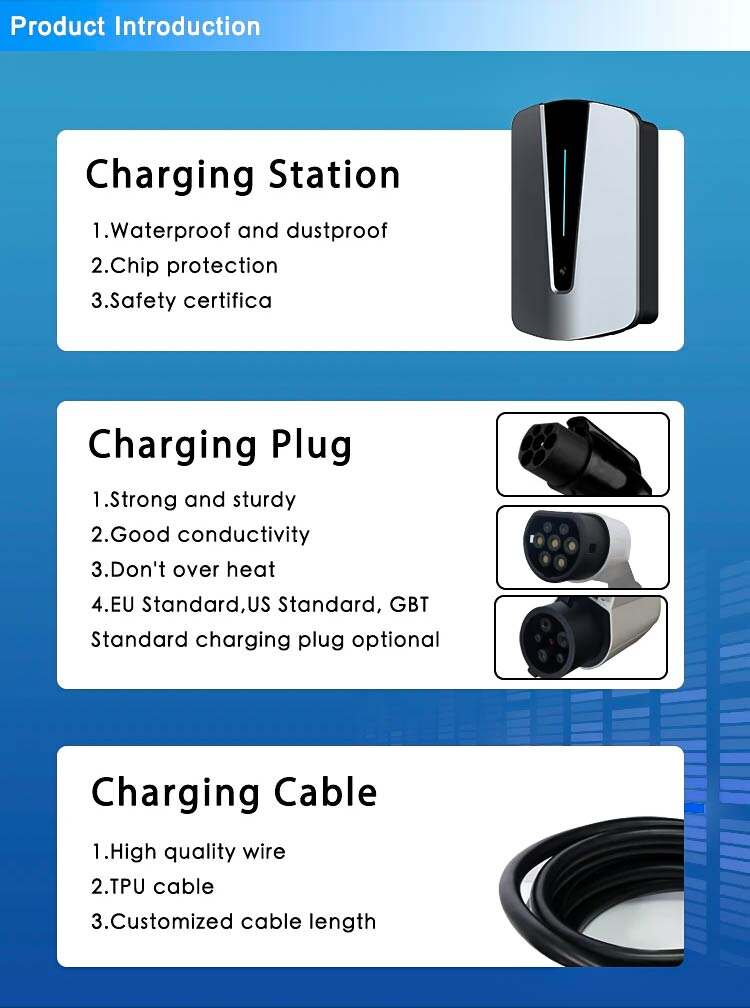 Fast Charging 7kw 11kw 22kw Best Price APP Control EV Charger for Electric Cars factory
