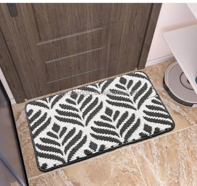 2023 YFL New Design floor mat anti slip mat carpet Home Front Door mat TPR Rubber Outdoor Coir Doormat supplier