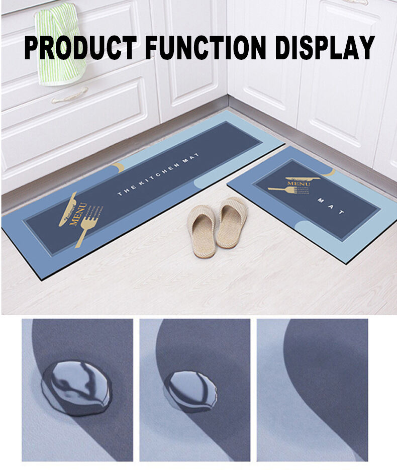 Custom Kitchen Mat Anti Fatigue Diatomite Bathroom Living Room Non Slip Kitchen Mat Anti-fatigue Kitchen Floor Mat manufacture