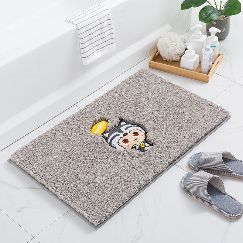 Home Bedroom Carpet Floor Mat Bathroom Thickened Bathroom Non-Slip Absorbent Foot Mat Rugs supplier