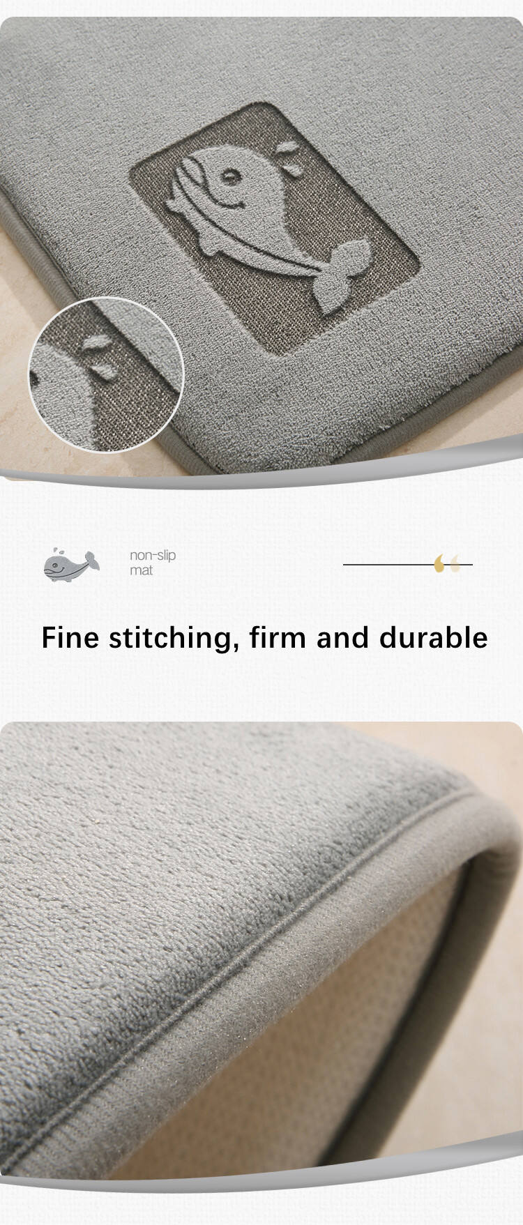 40*60cm Dirt Resistance Deluxe Memory Foam Mat Non-Slip Machine Washable Easy To Clean Up Quick Dry Bath Mat manufacture