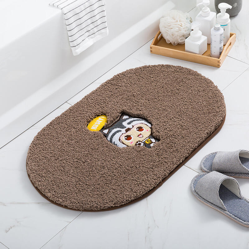 Home Bedroom Carpet Floor Mat Bathroom Thickened Bathroom Non-Slip Absorbent Foot Mat Rugs supplier