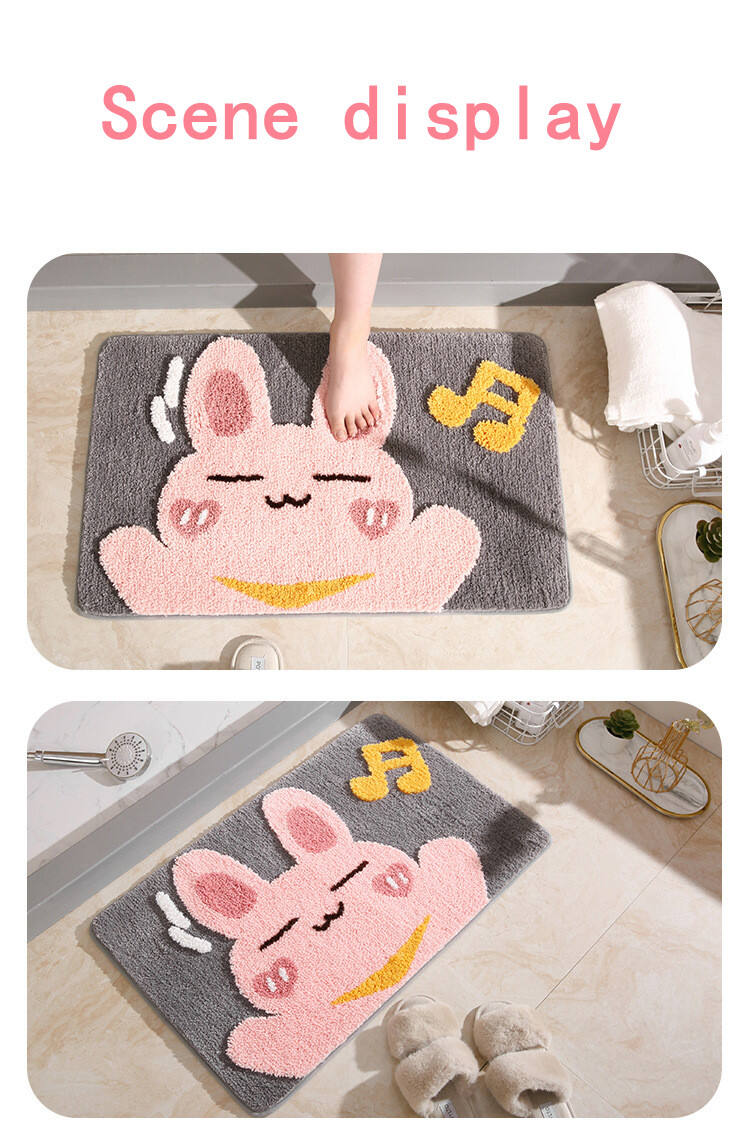 Customizable Cartoon Design Non-Slip Modern Rug for Kitchen Bathroom Bedroom & Hallway Handmade Machine Made Mat for Kids' Space factory