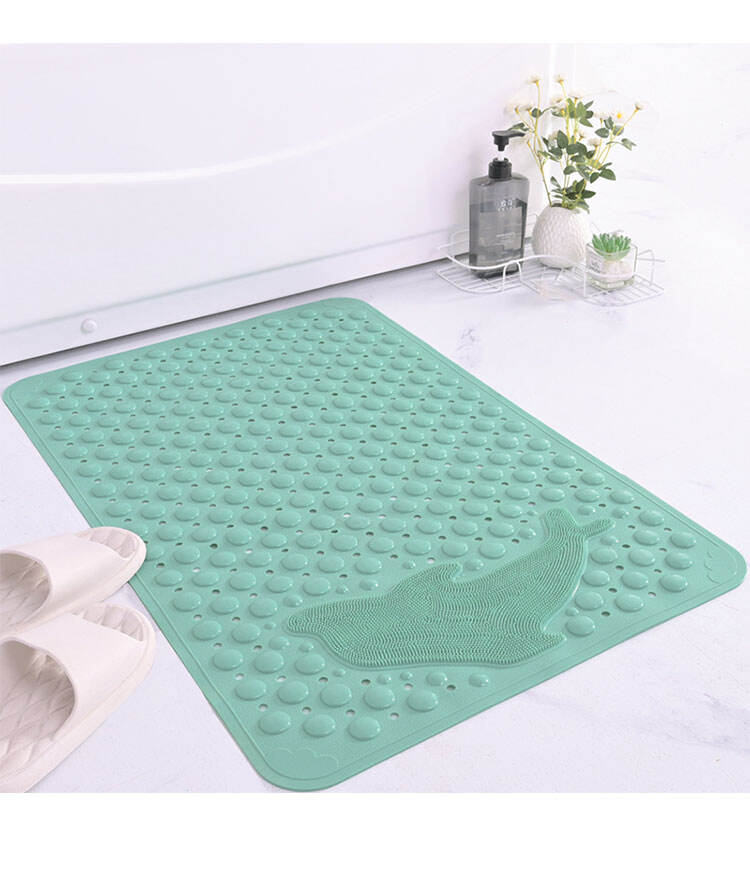 Anti-slip Bath Mat Non Toxic Shower Mats Machine Washable Bathtub Mat with Suction Cups and Drainage Holes details