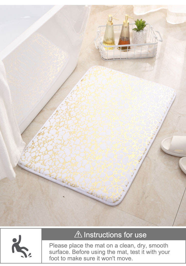 Short hair edge leopard breathable 1.5 cm memory foam absorbent non-slip PVC bottom  bathroom floor mats factory