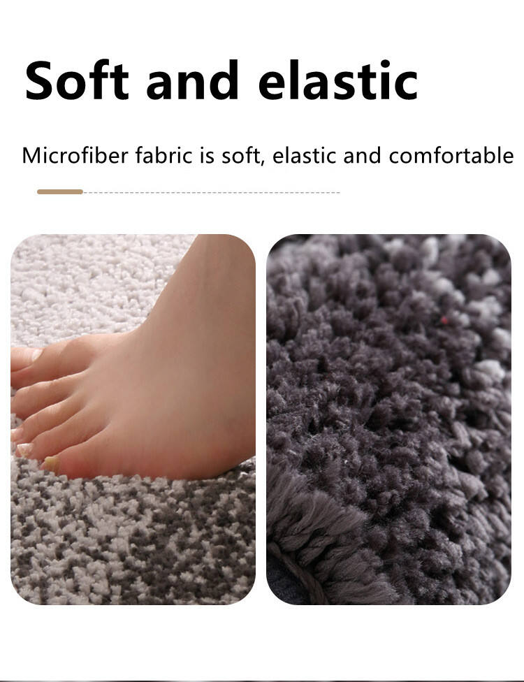 2023 Luxury Soft Absorbent bath mat Factory sale soft microfiber shaggy bath rug mat colorful Non slip TPR bottom floor mat details