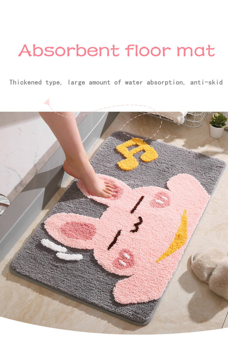 Customizable Cartoon Design Non-Slip Modern Rug for Kitchen Bathroom Bedroom & Hallway Handmade Machine Made Mat for Kids' Space factory