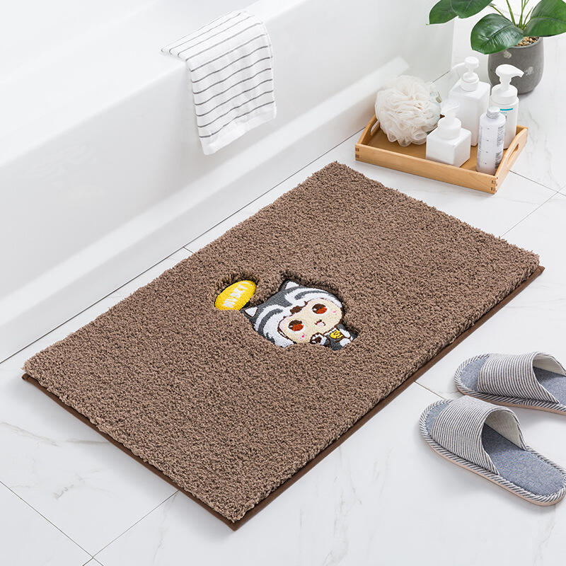 Home Bedroom Carpet Floor Mat Bathroom Thickened Bathroom Non-Slip Absorbent Foot Mat Rugs manufacture