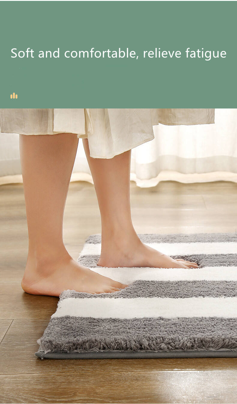 Custom Environment-friendly Comfortable Bathroom Mat Bedroom Living Room Non Slip Rug factory