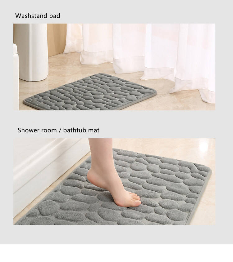 High frequency Anti-Slip Bathroom Mat luxury carpet embossing Bath Mat Set 3 Pieces Bath Rug Sets TPR Bottom Toilet Floor supplier