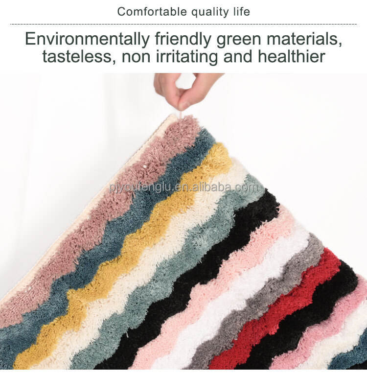 100% polyester mix Rainbow mat TPR bottom door mat kitchen bathroom absorbent microfiber mat wholesale washable non-slip rugs factory