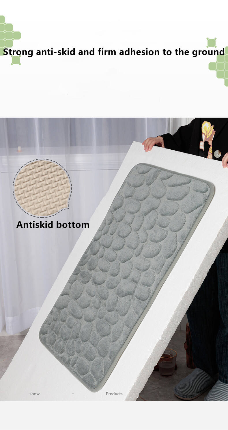 Super Absorbent Carpet Bathroom Rug Non-Slip Bathmats Rug Bathroom Mat Set Durable Fast Drying Memory Foam Bathmat details