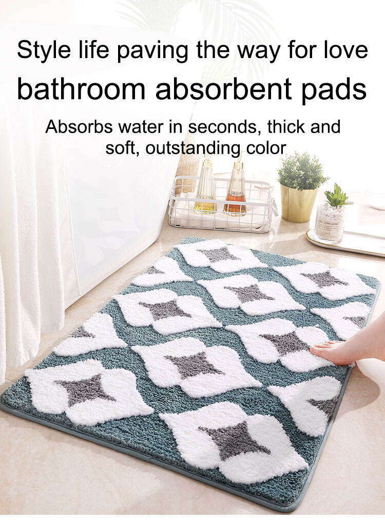 Best Selling Environment-friendly Non Slip Bathroom Mat Modern Carpet Bedroom Living Room Kitchen factory